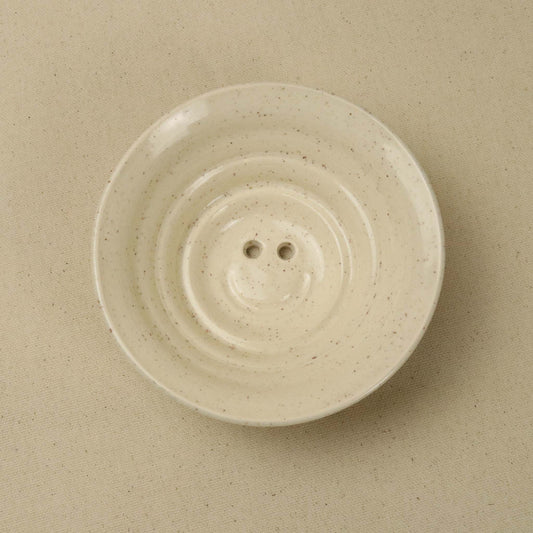 Smiley Pot - Spotted Cream